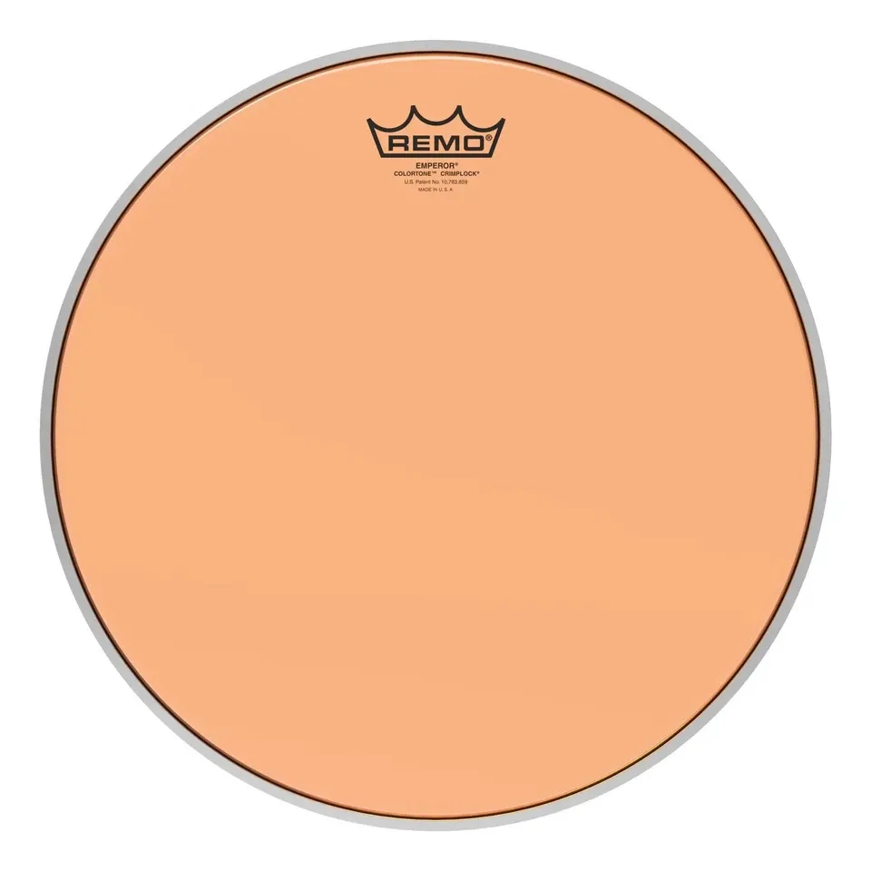 Parche Remo 14" Emperor Colortone Crimplock BE-0314-CT-OGMP anaranjado - BE-0314-CT-OGMP PARCHE EMPEROR COLORTONE CRIMPLOCK ORANGE 14'' REMO